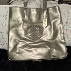 Penelope Ann metallic shoulder bag